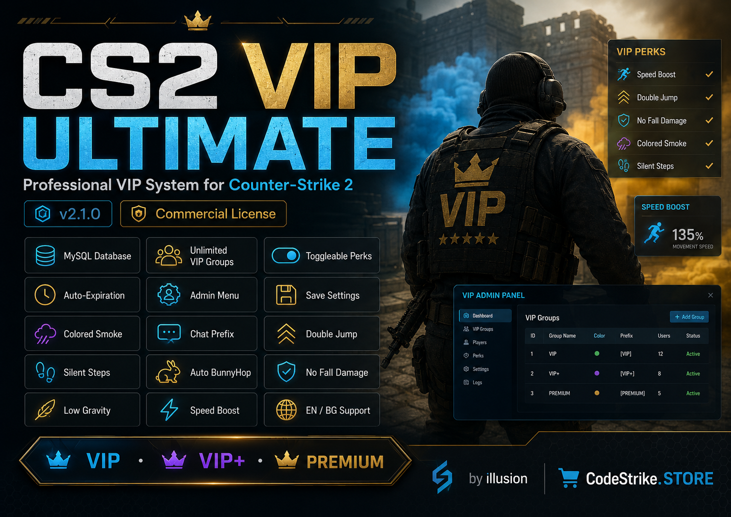 CS2 (Counter-Strike 2) Ultimate VIP Plugin